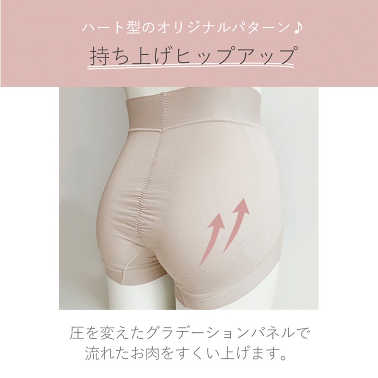 BRNYピース ハートのお尻に格上げショーツ 3色セット ブラデリス