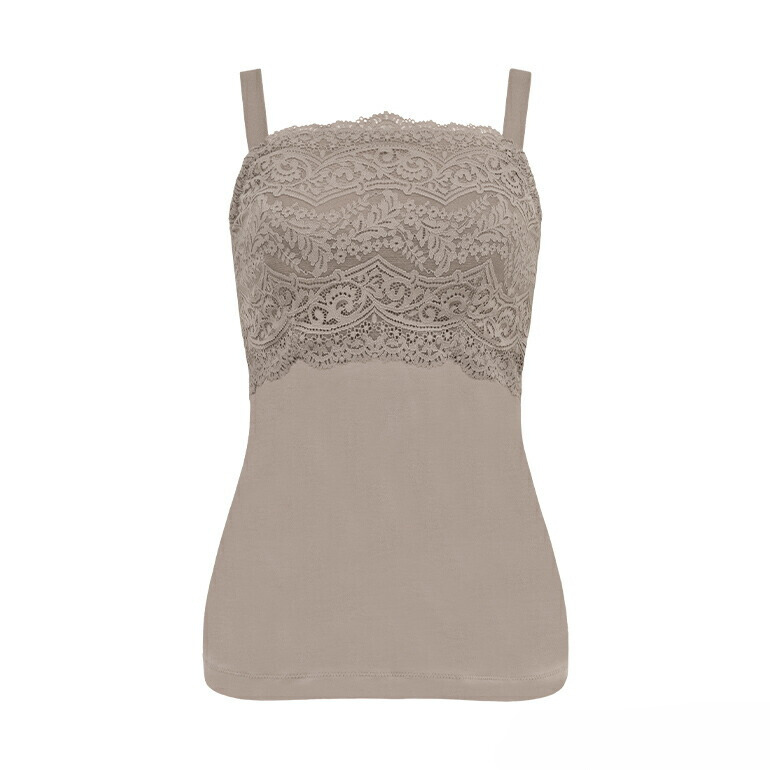 カヤビューティラボ マドレーヌカップ綿混ブラキャミ