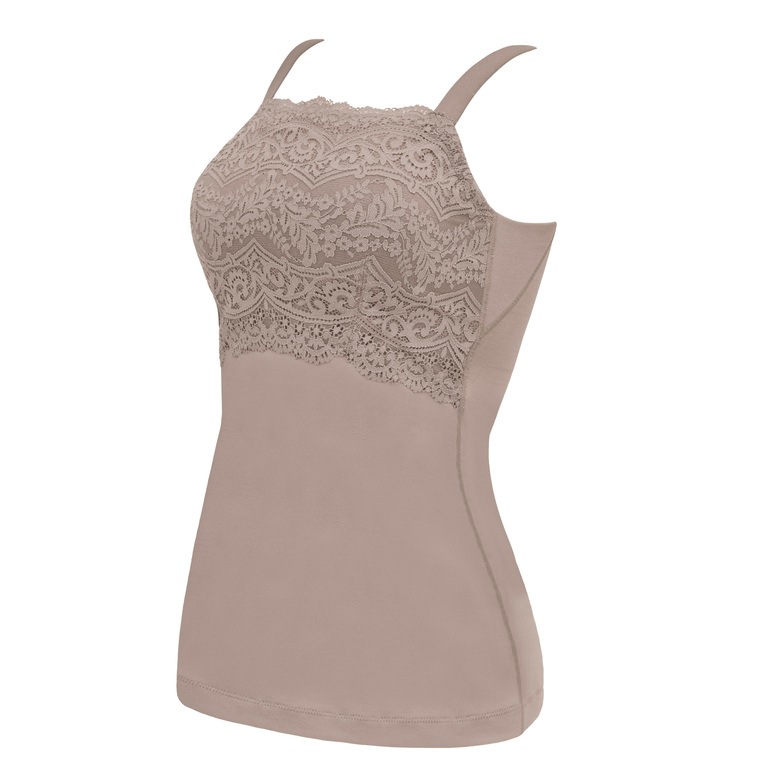 カヤビューティラボ マドレーヌカップ綿混ブラキャミ