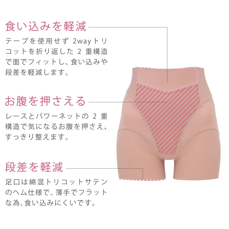 カヤビューティラボ ヒップアップ二分丈 ショーツ23