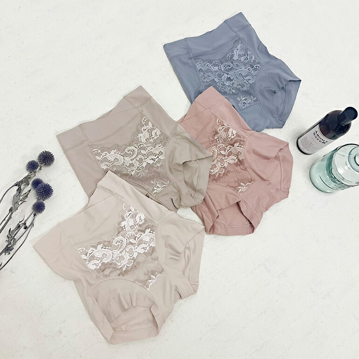 ブラデリス 綿混フィットレースショーツ