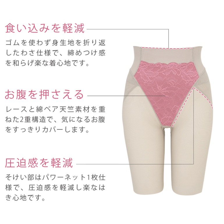 ブラデリス きゅっと レーシー ヒップアップ ガードル 23