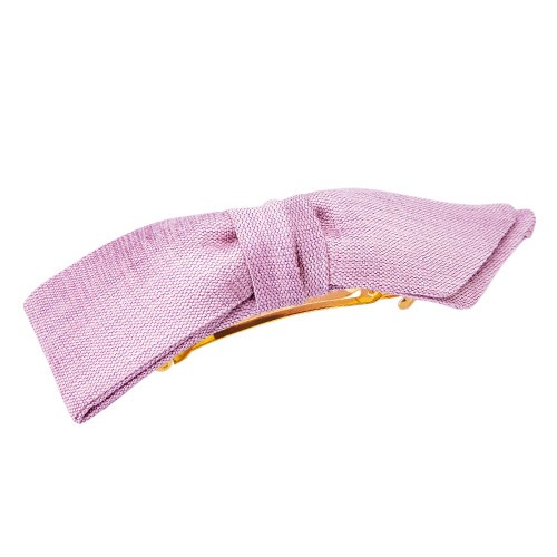 フランスラックス バミューダボウボリューム バレッタ(マトカラベンダー)