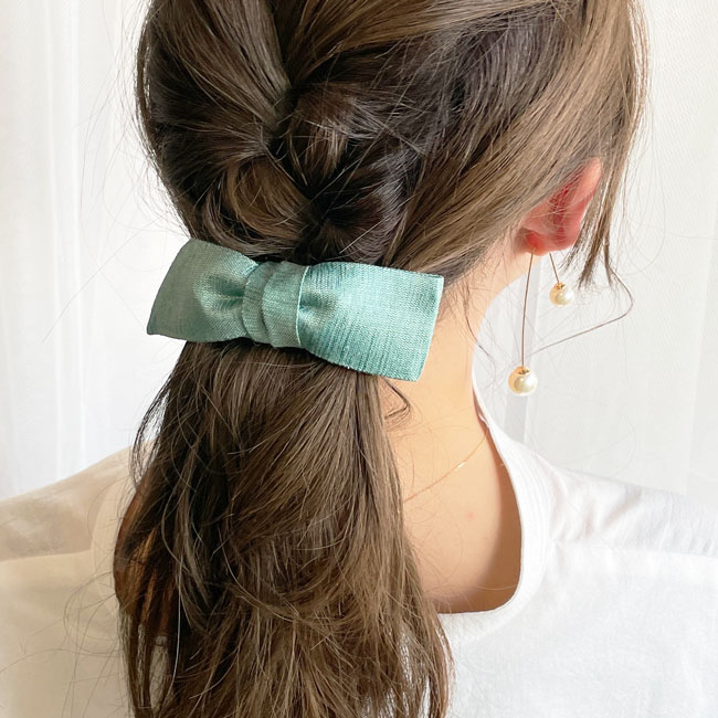 フランスラックス バミューダボウボリューム バレッタ(マトカプール)