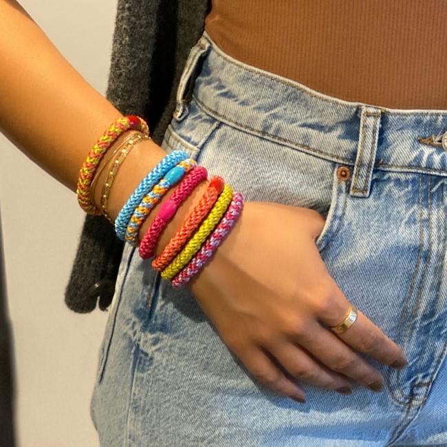 フランスラックス ポニーテールチューブ 8P(クラウドブルー)