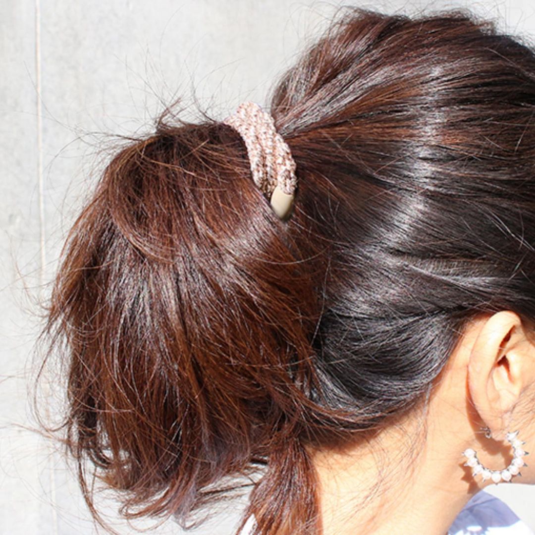 フランスラックス ポニーテールチューブ 8P(クラウドブルー)