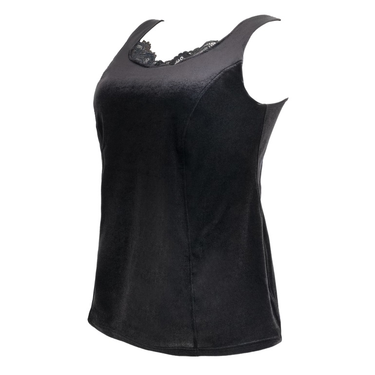 ブラデリスニューヨーク BRNYピース シャイニーベロアブラキャミ25