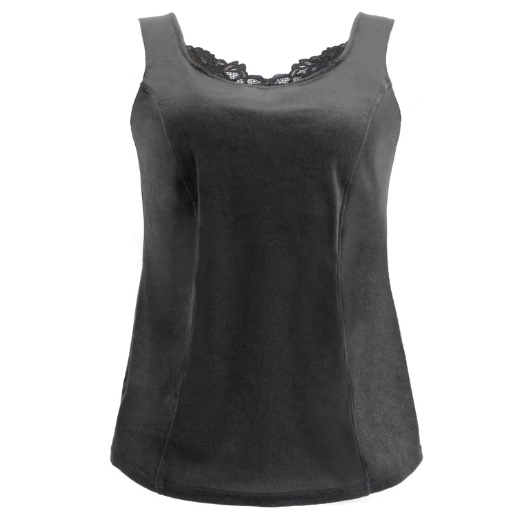 ブラデリスニューヨーク BRNYピース シャイニーベロアブラキャミ25