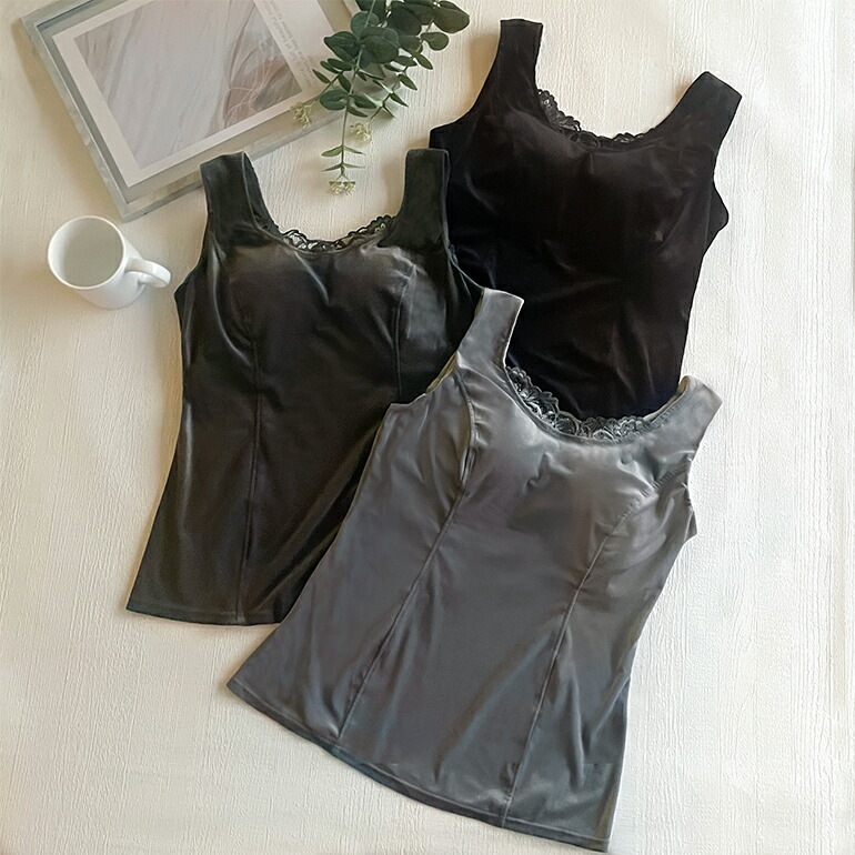 ブラデリスニューヨーク BRNYピース シャイニーベロアブラキャミ25