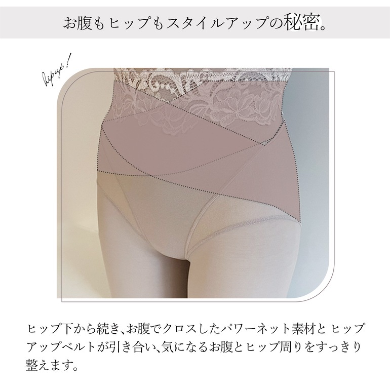 BRADELIS NEWYORK peace ブラデリス 綿混ハイブリッドシェイプアップガードル