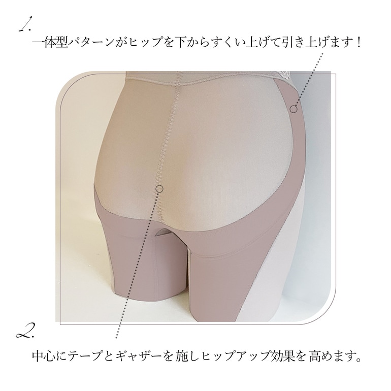 BRADELIS NEWYORK peace ブラデリス 綿混ハイブリッドシェイプアップガードル