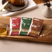 山形のはちみつ　スティックタイプ　さくらんぼ・栗・アカシア　２．５ｇ×６本3種各１セット　　 