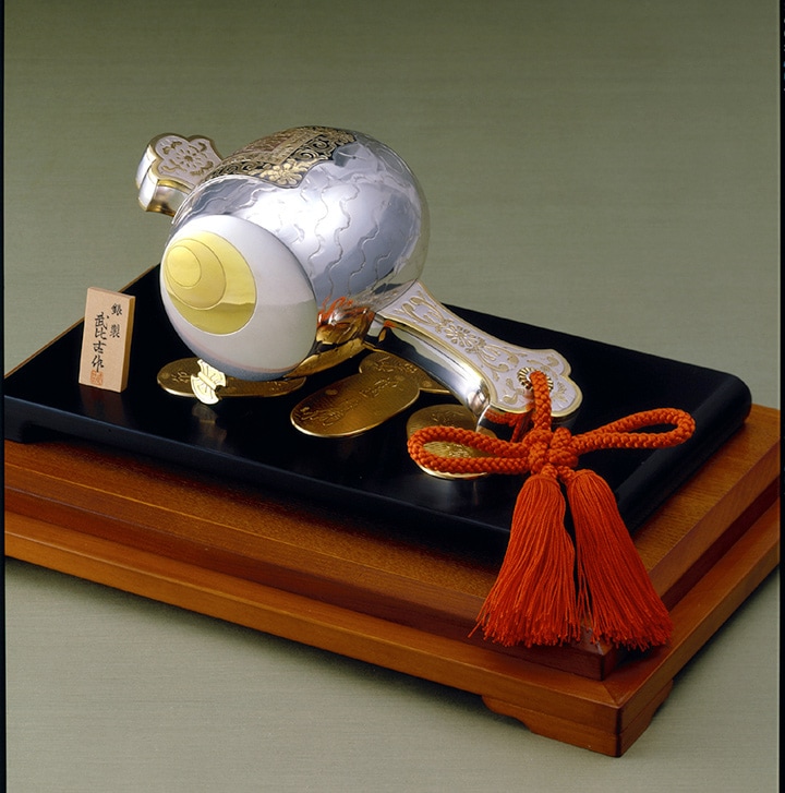 武比古 銀製 小判古鎚 2．0号 | 銀製品,銀製置物,小判小槌 | 森銀器