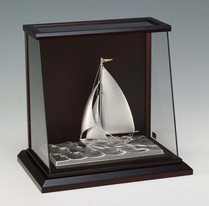 武比古 銀製 ヨット（スループ）純銀