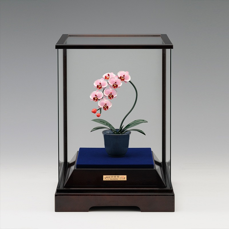 定価 253,000円 光則 銀製 胡蝶蘭（ピンク） 000000000601_fLIj1bh.jpg