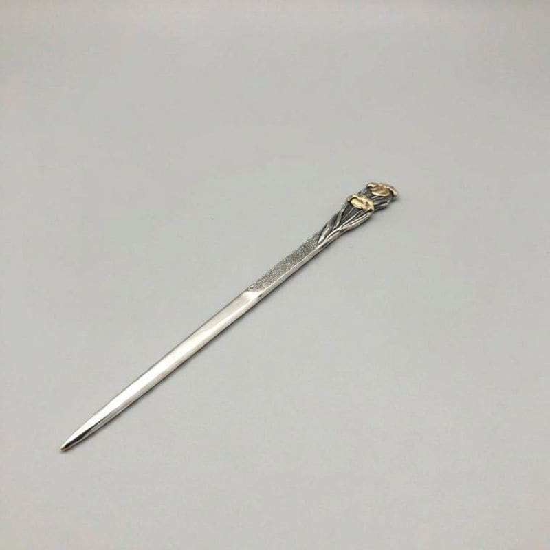 銀製　楊枝（6月　花菖蒲）