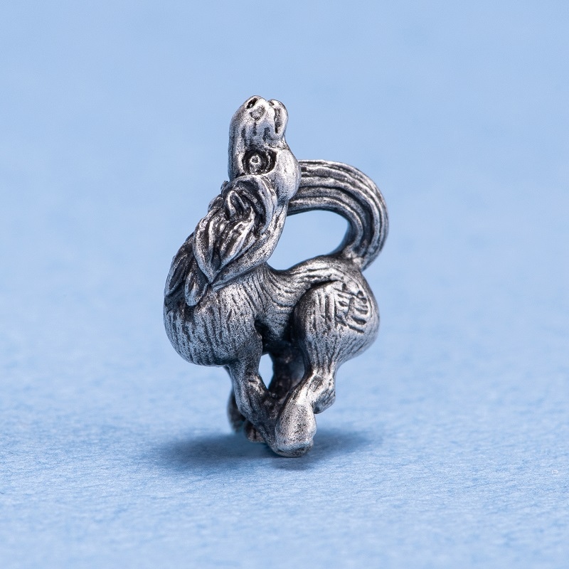 銀製 斎藤美洲 干支根付 午 | 銀製品,根付 | 森銀器製作所公式