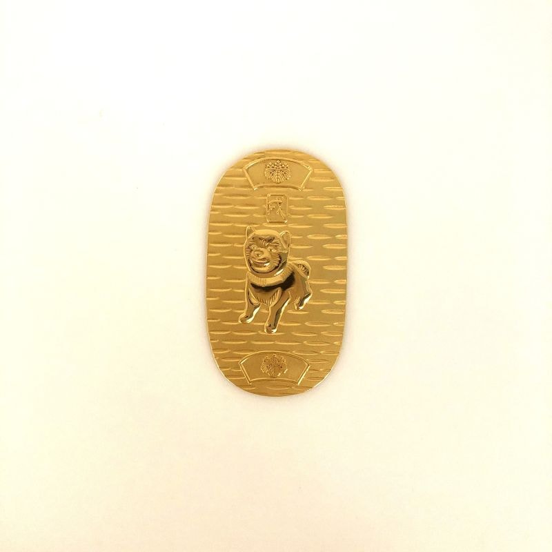 受注生産品>純金 干支小判 「戌」 | 金製品 | 森銀器製作所公式