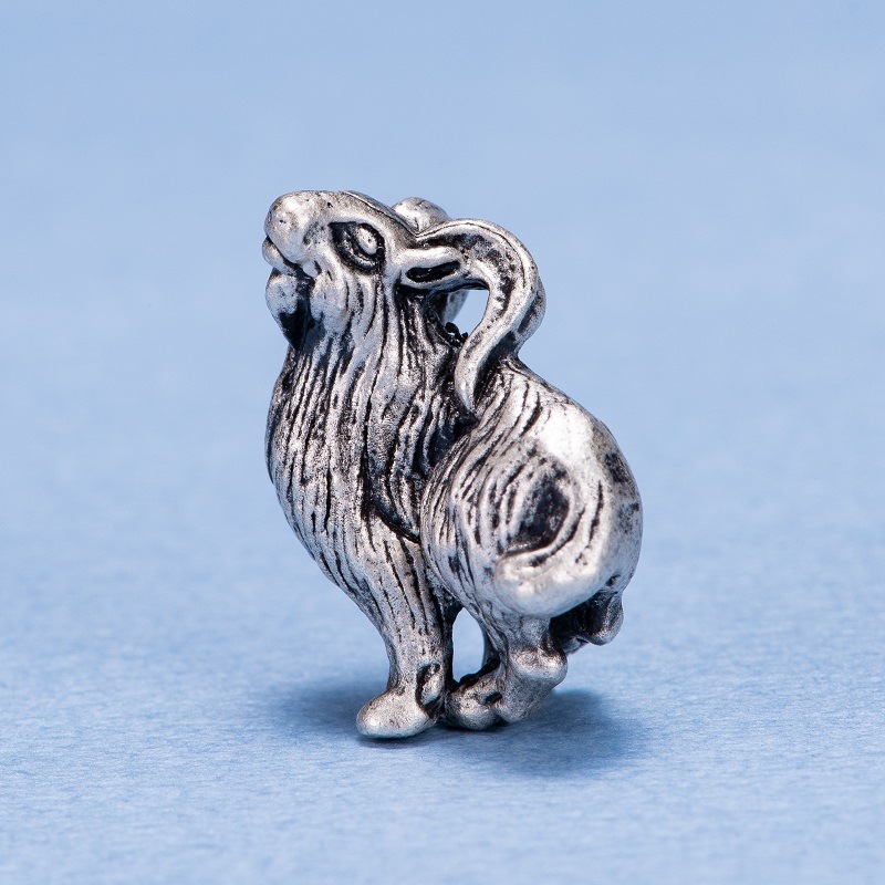 銀製 斎藤美洲 干支根付 未 | 銀製品,根付 | 森銀器製作所公式