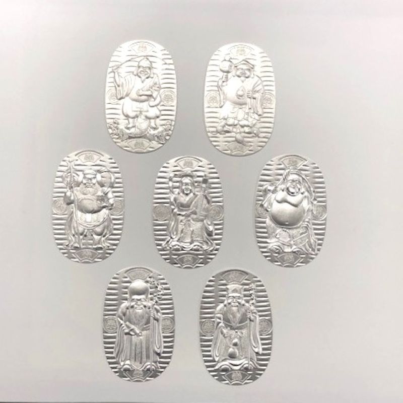 純銀製 小判 七福神「福禄寿」 | 銀製品,贈答品 | 森銀器製作所公式