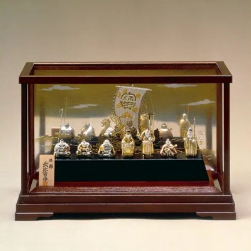 銀製置物、武比古作、縁起物七福神 武比古 純銀 七福神 4号 | 銀製品,武比古 | 森銀器製作所公式