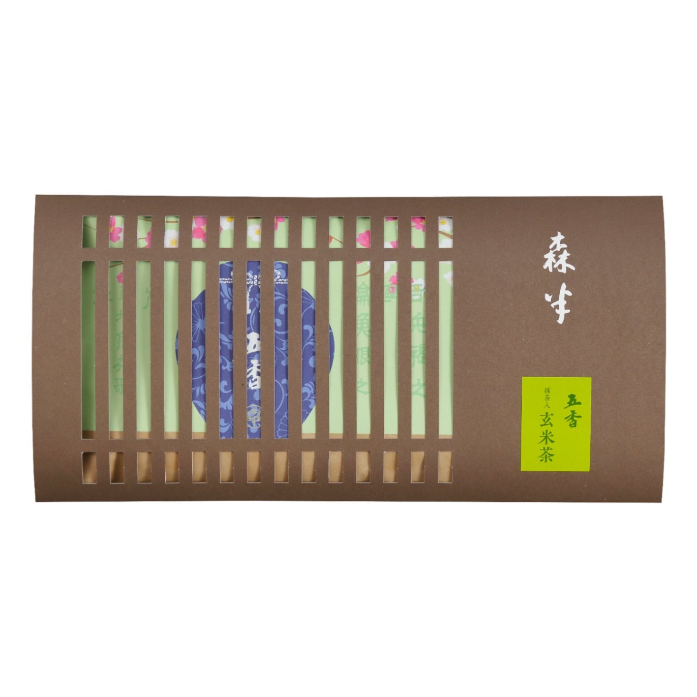 森半 <五香(ごこう)> 抹茶入り玄米茶　[100g袋入り]