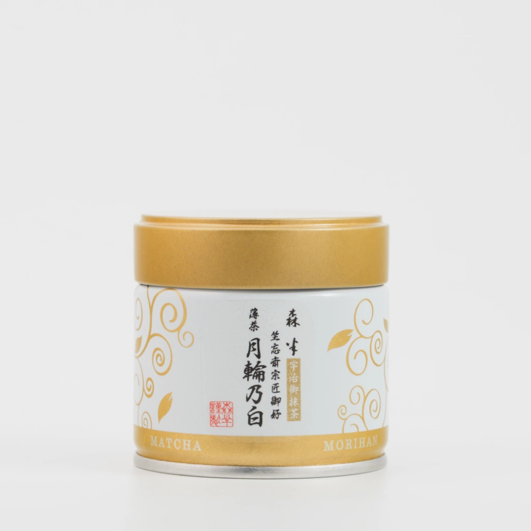 森半 裏千家御家元御好み<宇治抹茶 薄茶> 月輪乃白(げつりんのしろ) [30g缶入り]