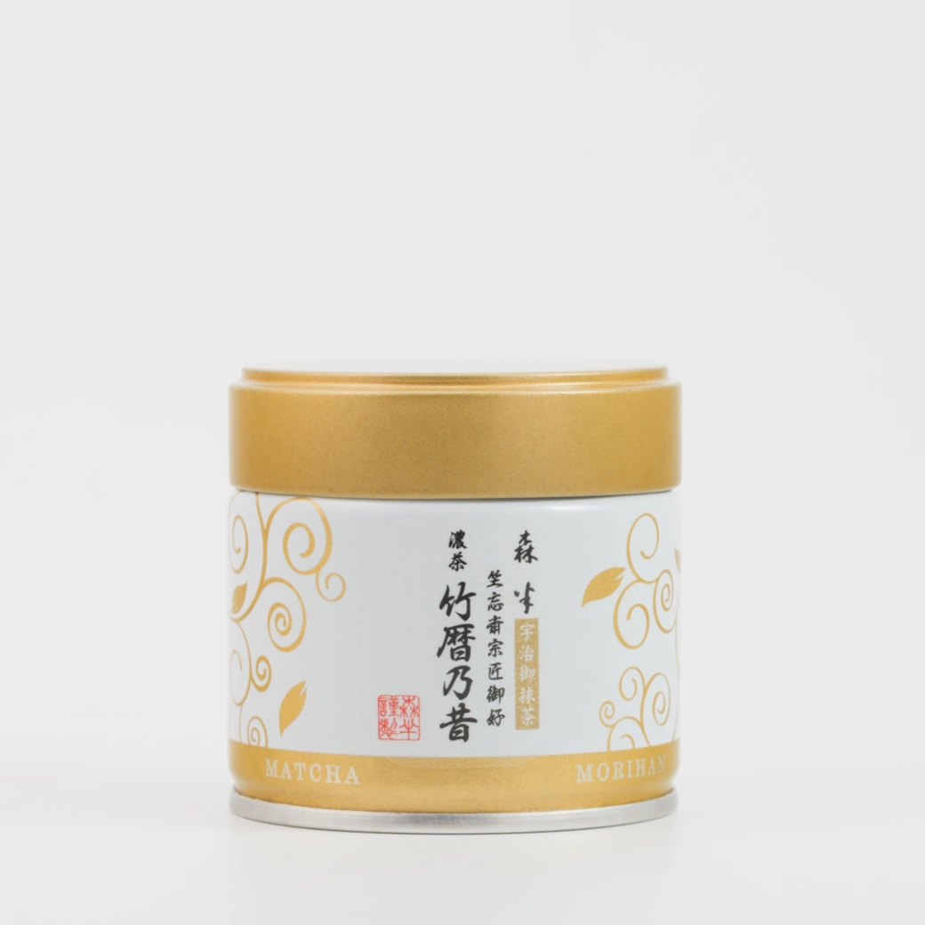 森半 裏千家御家元御好み <宇治抹茶 濃茶> 竹暦乃昔(ちくれきのむかし) [30g缶入り]