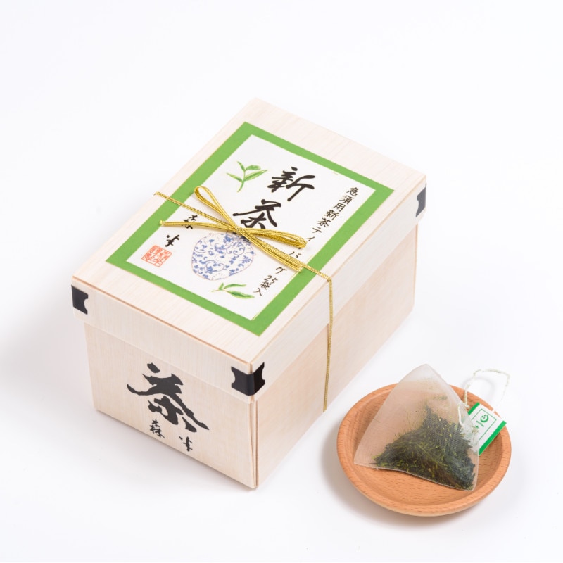 【5月下旬以降、入荷次第の発送】森半 <ティーバッグ> 宇治新茶 [3g×25袋入り]