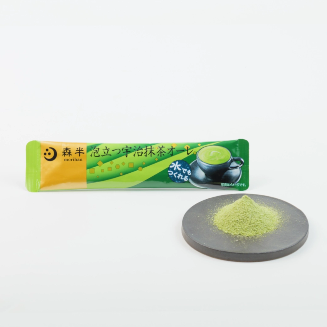 容量変更】森半 <スティック>泡立つ抹茶オーレ [16本入り] | ラテ