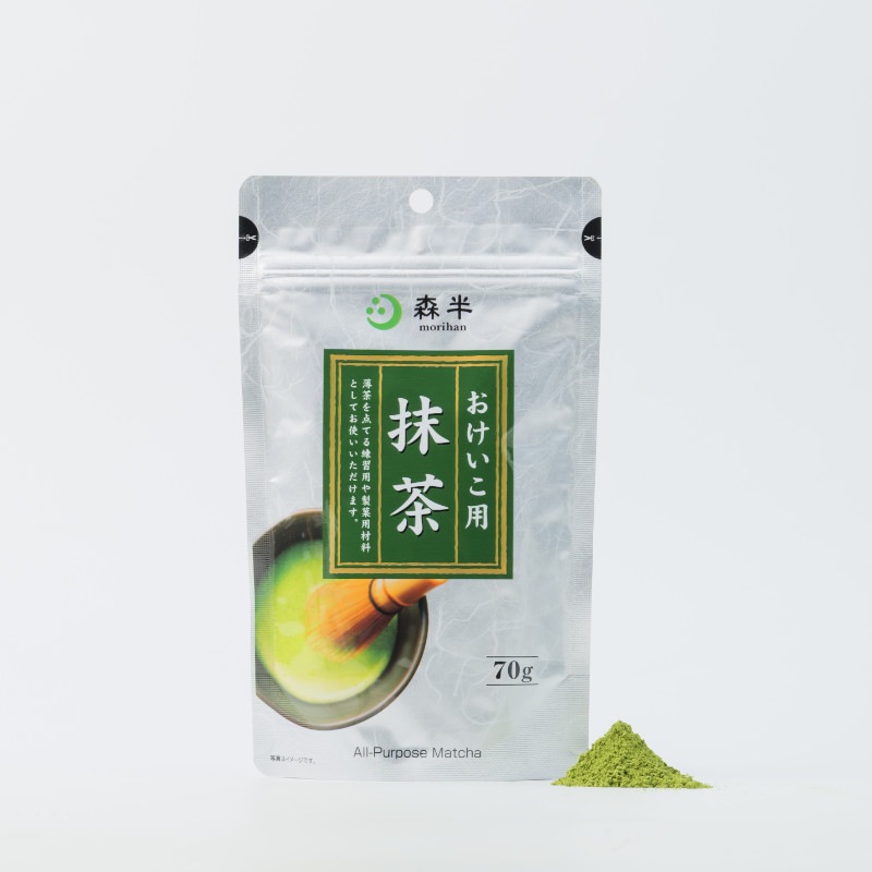 【リニューアル品】森半 おけいこ用抹茶 [70g袋入り]