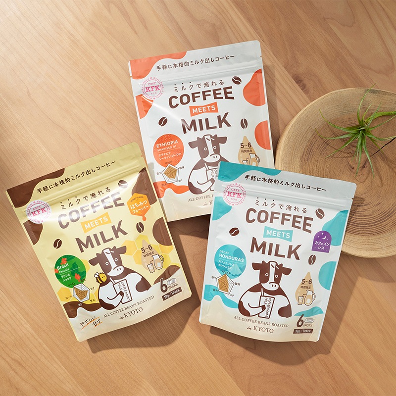KFK(カフカ)  <スタンドパック> COFFEE MEETS MILK カフェインレス ホンジュラス [18g×6P]