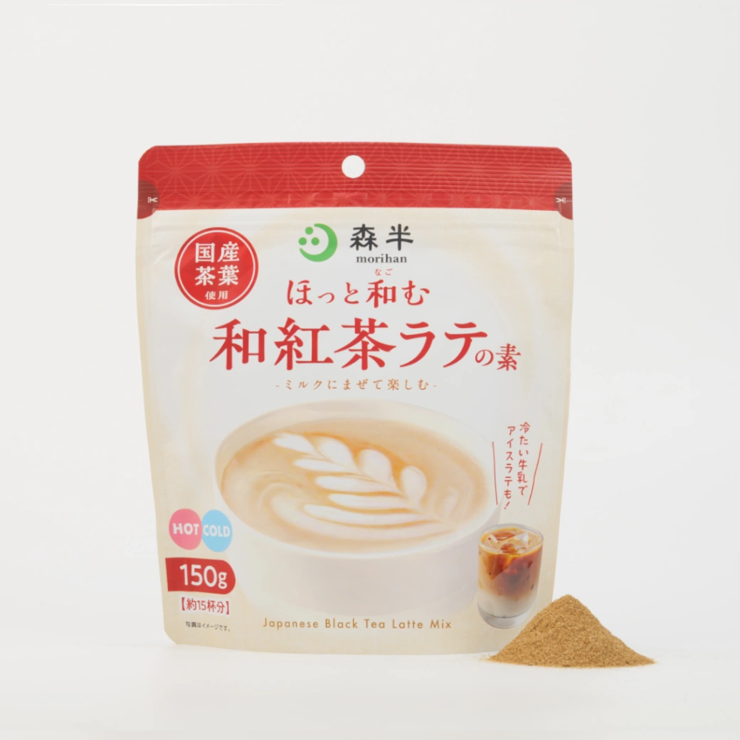 森半 - ミルクにまぜて楽しむ - ほっと和む 和紅茶ラテの素 [150g入り]