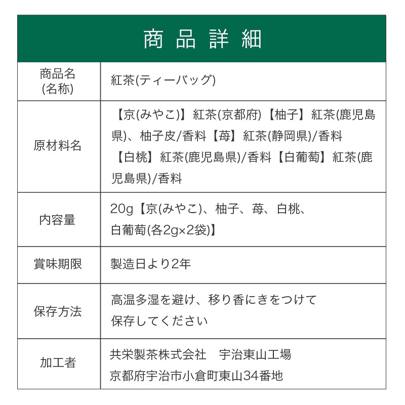 MINTON(ミントン) <ティーバッグ> 和紅茶バラエティーパック（2杯分×5種類） [10P]