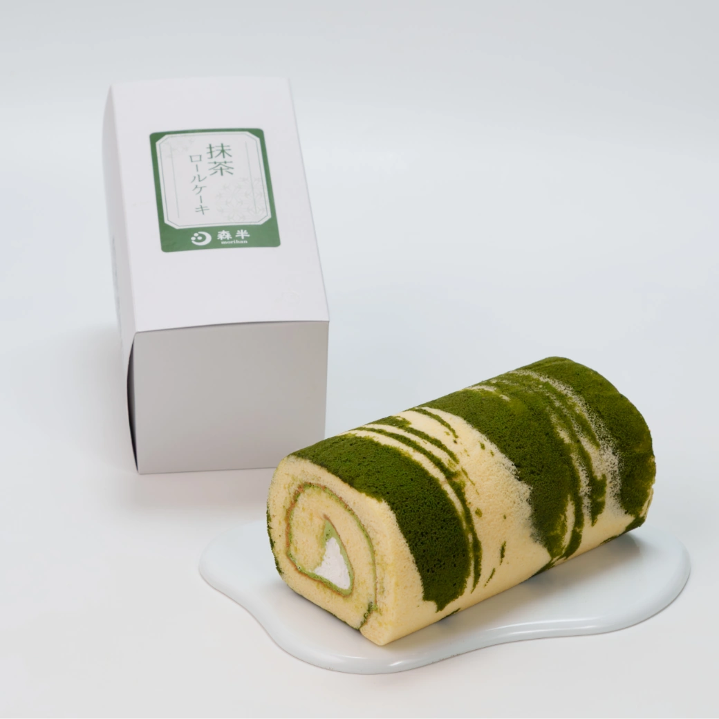 【サイズ変更／冷凍便】森半 抹茶ロールケーキ