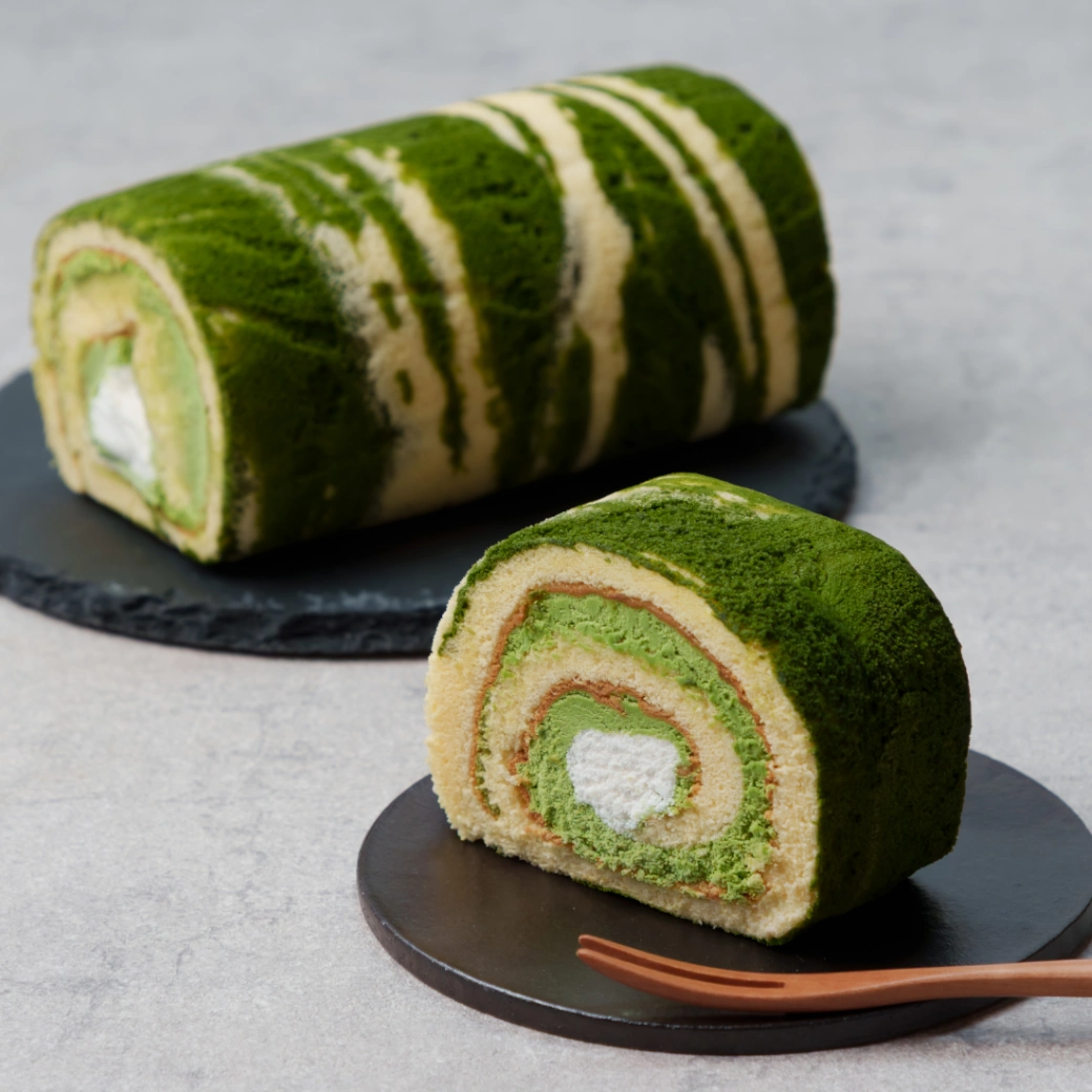 【サイズ変更／冷凍便】森半 抹茶ロールケーキ