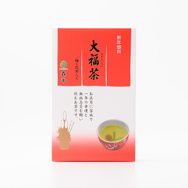 森半 大福茶（おおふくちゃ）30g袋入り≪小梅・結び昆布付き≫