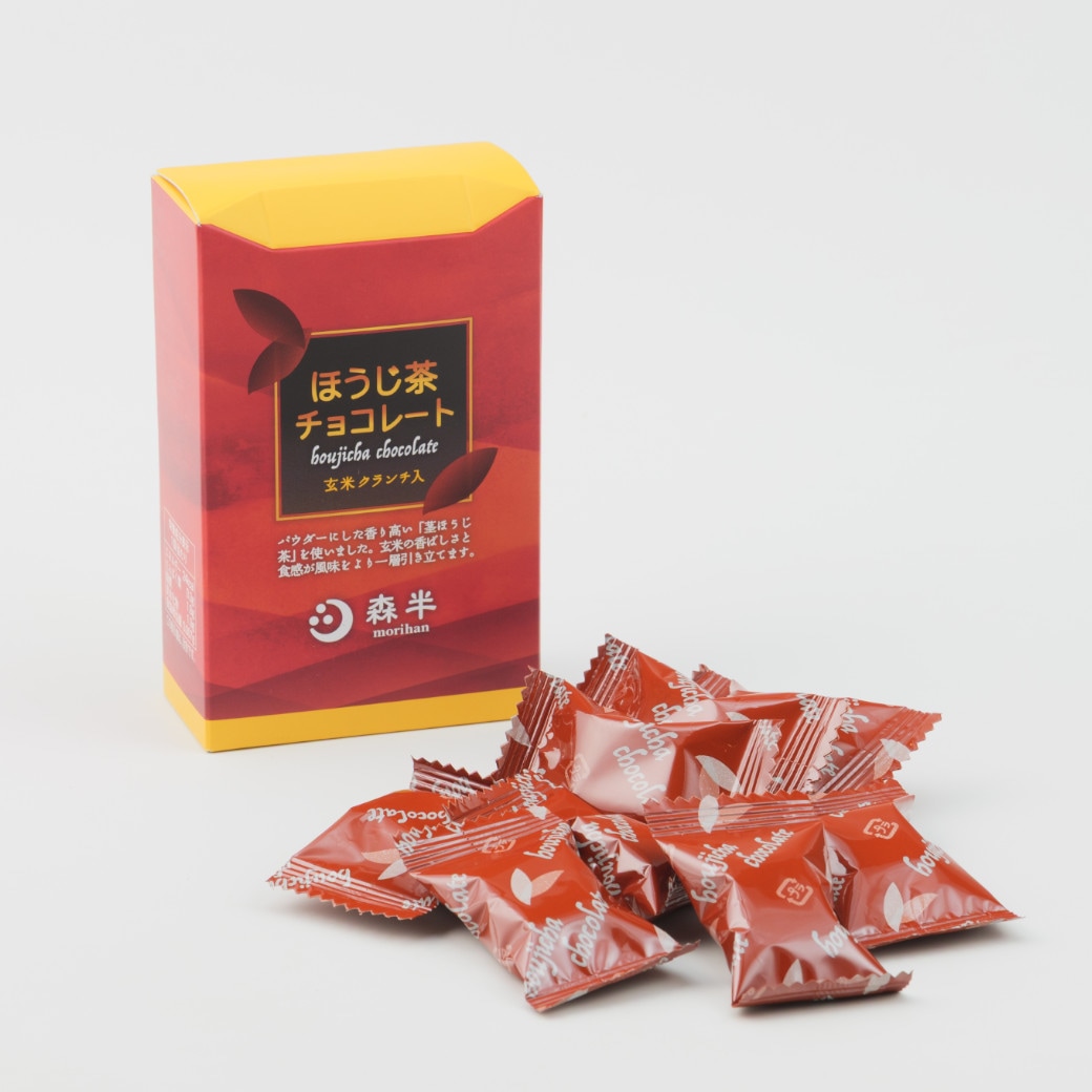 森半 ほうじ茶チョコレート (玄米クランチ入) [8個入り] | 洋菓子 | 森