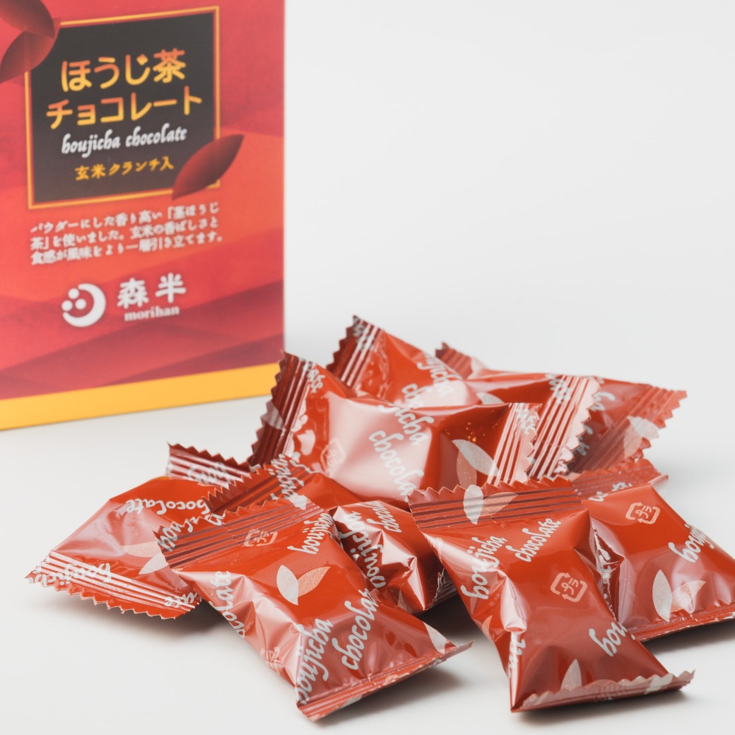 森半 ほうじ茶チョコレート (玄米クランチ入) [8個入り]