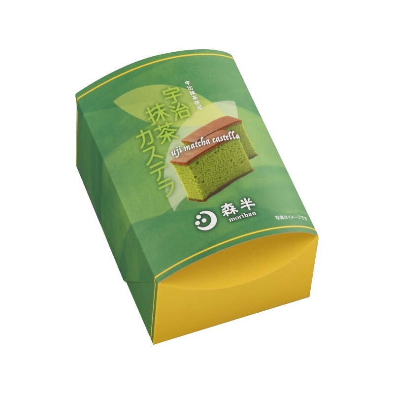 【5月中旬以降、入荷次第の発送】森半 <新茶>金・宇治抹茶カステラ詰め合わせ(NI-1)