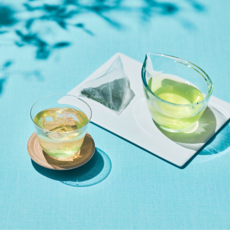 森半 氷茶(玉露)・くず餅(白)詰め合わせ  [氷茶(玉露) 10P入、くず餅(白)]