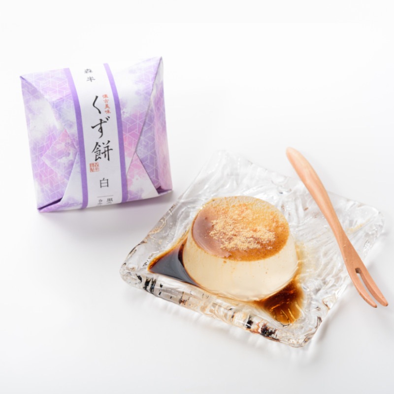 森半 氷茶(玉露)・くず餅(白)詰め合わせ  [氷茶(玉露) 10P入、くず餅(白)]