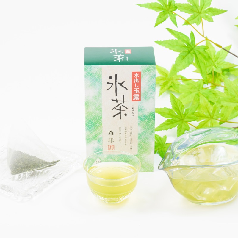 森半 氷茶(玉露)・くず餅(白)詰め合わせ  [氷茶(玉露) 10P入、くず餅(白)]