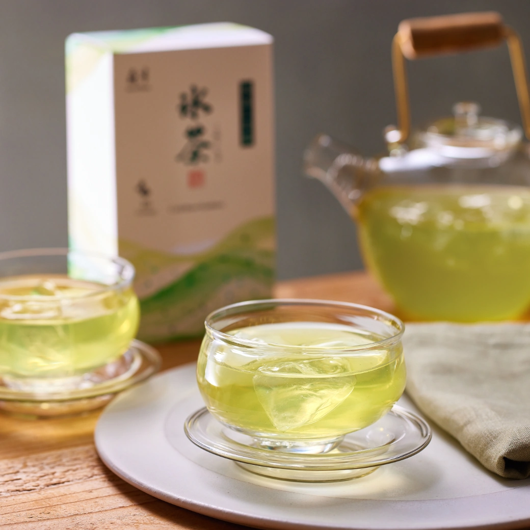 森半 氷茶・くず餅詰め合わせ [氷茶(水出し玉露)10P入×1・くず餅(白)×3]
