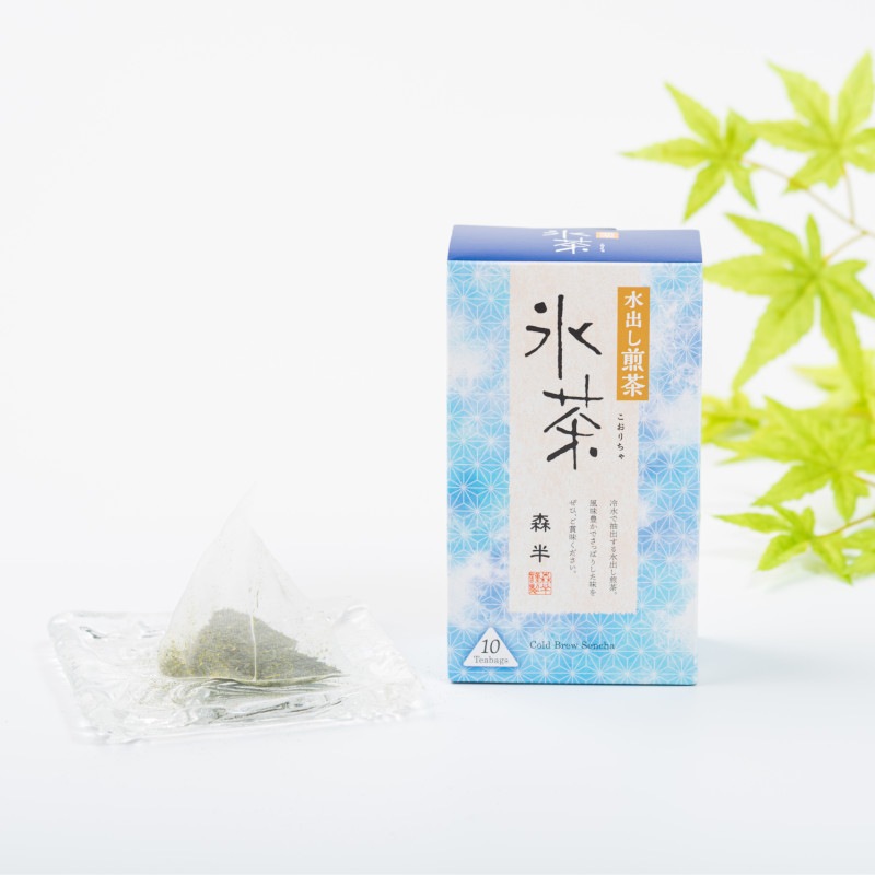 森半 氷茶(煎茶)・くず餅(白)詰め合わせ  [氷茶(煎茶) 10P入、くず餅(白)]