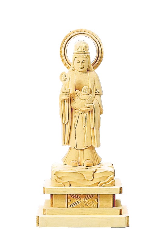 総白木 子安鬼子母神｜モダン仏壇、現代的な仏壇のもりきよ