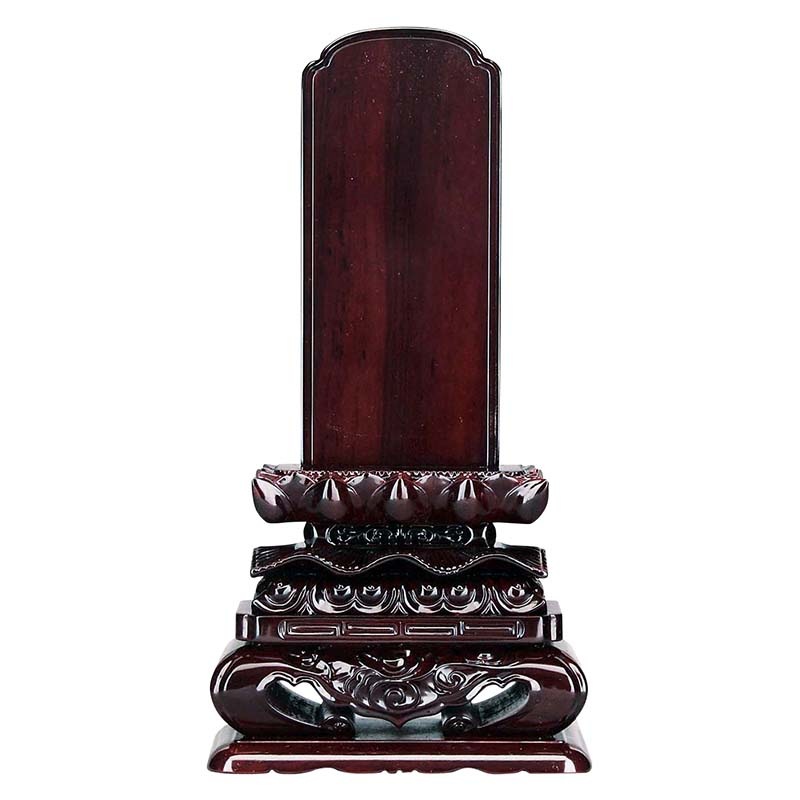 唐木位牌 上等猫丸 （黒檀・紫檀）｜モダン仏壇、現代的な仏壇のもりきよ