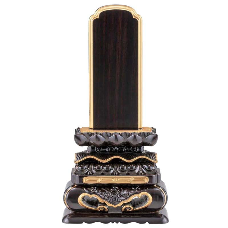 唐木位牌 蒔粉仕上 上等猫丸 Aタイプ（黒檀・紫檀）｜モダン仏壇、現代