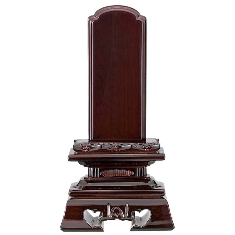 プレミアムセレクション】唐木位牌 呂色仕上 勝美桜門 （黒檀・紫檀