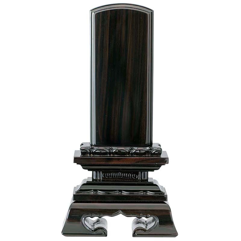 海外産 唐木位牌 黒檀 春日呂門4.0号 唐木位牌黒檀春日4.5寸 - 仏壇仏具の仏縁堂